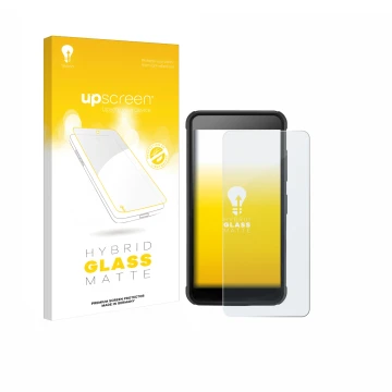 Face avant d’un emballage produit avec le logo de la marque upscreen. À côté, l’appareil SkyCaddie Pro 4X est représenté avec 