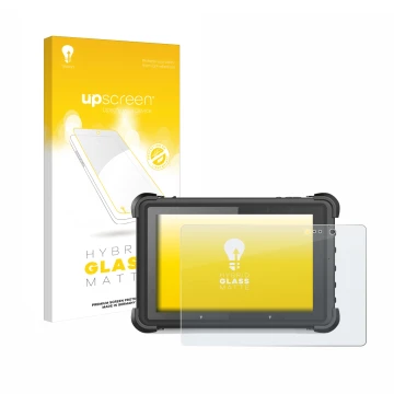 Face avant d’un emballage produit avec le logo de la marque upscreen. À côté, l’appareil MSI ND52 est représenté avec la prote