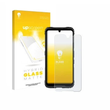 Face avant d’un emballage produit avec le logo de la marque upscreen. À côté, l’appareil Hammer Blade 5G est représenté avec l