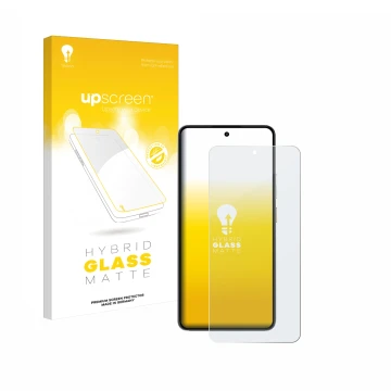 Face avant d’un emballage produit avec le logo de la marque upscreen. À côté, l’appareil realme P3 5G est représenté avec la p