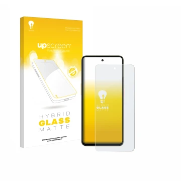 Face avant d’un emballage produit avec le logo de la marque upscreen. À côté, l’appareil Nubia Neo 3 est représenté avec la pr