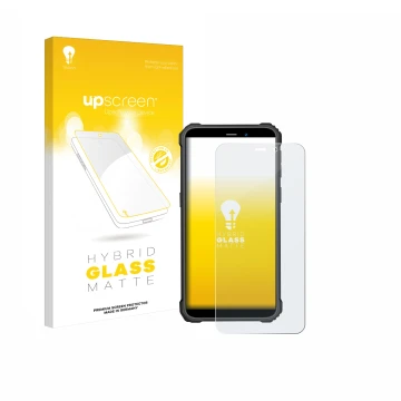 Face avant d’un emballage produit avec le logo de la marque upscreen. À côté, l’appareil Oukitel WP32 Pro est représenté avec 