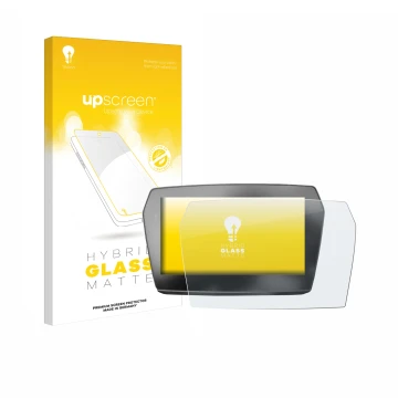 Face avant d’un emballage produit avec le logo de la marque upscreen. À côté, l’appareil Voge 625 2025 est représenté avec la 