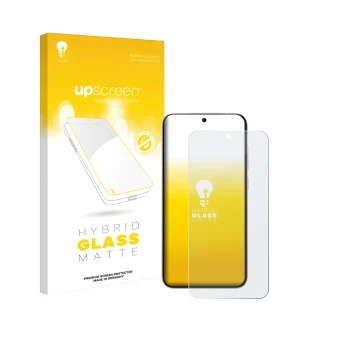 Face avant d’un emballage produit avec le logo de la marque upscreen. À côté, l’appareil Vivo X200 FE est représenté avec la p