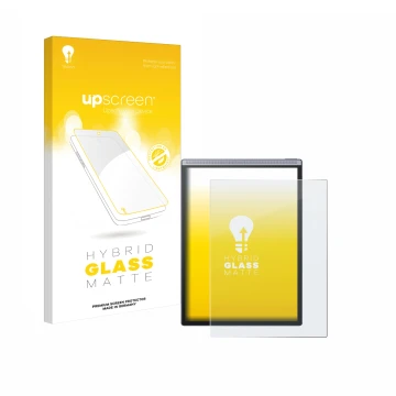 Face avant d’un emballage produit avec le logo de la marque upscreen. À côté, l’appareil iflytek Ainote Air 2 est représenté a