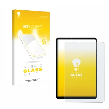 Face avant d’un emballage produit avec le logo de la marque upscreen. À côté, l’appareil Lenovo Legion Y700 2022 est représent