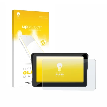 Face avant d’un emballage produit avec le logo de la marque upscreen. À côté, l’appareil Carpuride W702S Pro 7
