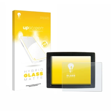 Face avant d’un emballage produit avec le logo de la marque upscreen. À côté, l’appareil John Deere GreenStar est représenté a