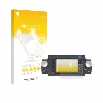 Face avant d’un emballage produit avec le logo de la marque upscreen. À côté, l’appareil ESU Ecos 50220 est représenté avec la