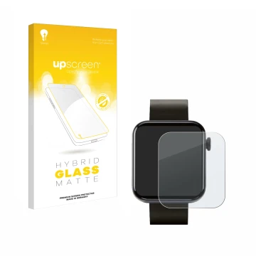 Face avant d’un emballage produit avec le logo de la marque upscreen. À côté, l’appareil Kendox Life Tracker est représenté av