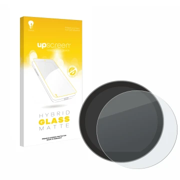 Face avant d’un emballage produit avec le logo de la marque upscreen. À côté, l’appareil Mini Cooper S 2024 est représenté ave