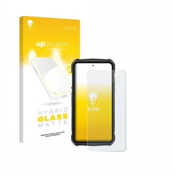 Face avant d’un emballage produit avec le logo de la marque upscreen. À côté, l’appareil Ulefone Armor 29 Ultra est représenté
