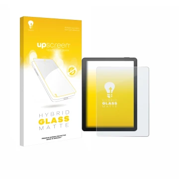 Face avant d’un emballage produit avec le logo de la marque upscreen. À côté, l’appareil Bigme B6 Color est représenté avec la