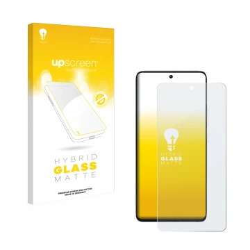 Face avant d’un emballage produit avec le logo de la marque upscreen. À côté, l’appareil Xiaomi Poco M7 Pro 4G est représenté 