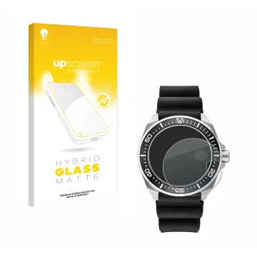 Face avant d’un emballage produit avec le logo de la marque upscreen. À côté, l’appareil Seiko Prospex SRPE37 est représenté a