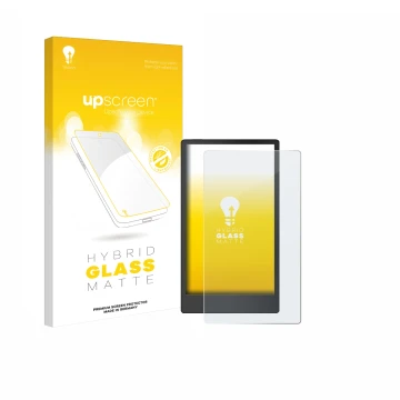 Face avant d’un emballage produit avec le logo de la marque upscreen. À côté, l’appareil reMarkable Paper Pro Move est représe