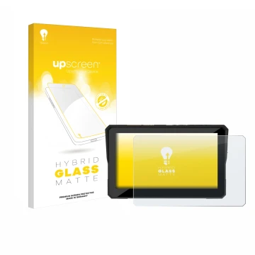 Face avant d’un emballage produit avec le logo de la marque upscreen. À côté, l’appareil Carpuride W502 Pro 5