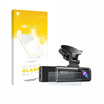 Face avant d’un emballage produit avec le logo de la marque upscreen. À côté, l’appareil Redtiger F7NP est représenté avec la 