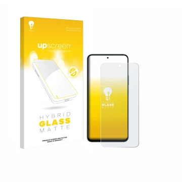 Face avant d’un emballage produit avec le logo de la marque upscreen. À côté, l’appareil Honor 400 Smart est représenté avec l