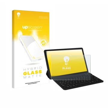 Face avant d’un emballage produit avec le logo de la marque upscreen. À côté, l’appareil Laptok LAPA7LBK 11