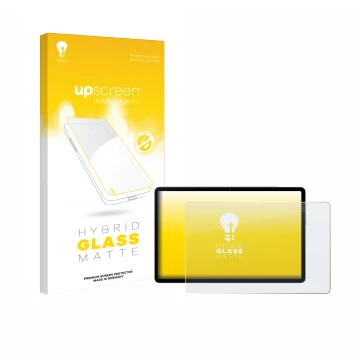 Face avant d’un emballage produit avec le logo de la marque upscreen. À côté, l’appareil Black Shark Pad 7 est représenté avec