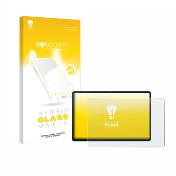 Face avant d’un emballage produit avec le logo de la marque upscreen. À côté, l’appareil Black Shark Pad 6 est représenté avec