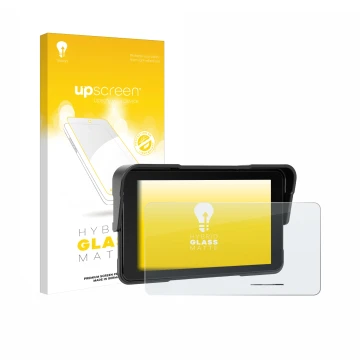 Face avant d’un emballage produit avec le logo de la marque upscreen. À côté, l’appareil Sixwin P2 5