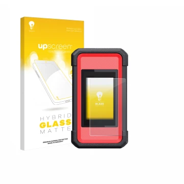 Face avant d’un emballage produit avec le logo de la marque upscreen. À côté, l’appareil Launch X431 SmartLink C V2.0 est repr