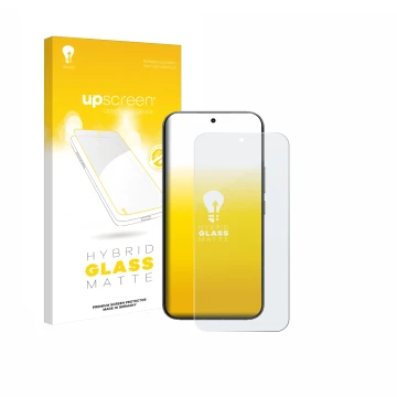 Face avant d’un emballage produit avec le logo de la marque upscreen. À côté, l’appareil Xiaomi Redmi K90 Pro Max est représen