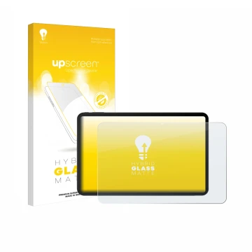 Face avant d’un emballage produit avec le logo de la marque upscreen. À côté, l’appareil Doogee Tab G6 Max est représenté avec