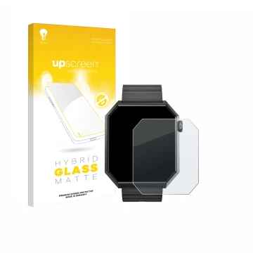 Face avant d’un emballage produit avec le logo de la marque upscreen. À côté, l’appareil Rollme Edge est représenté avec la pr