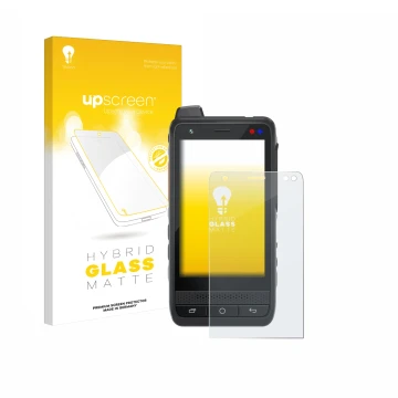 Face avant d’un emballage produit avec le logo de la marque upscreen. À côté, l’appareil Uniwa F400 est représenté avec la pro