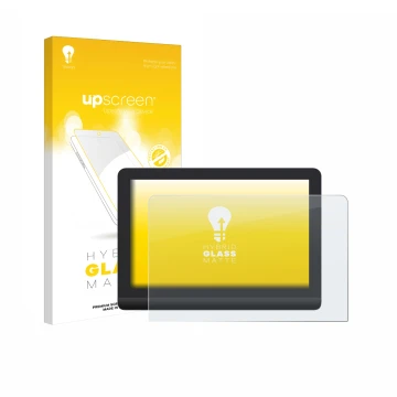 Face avant d’un emballage produit avec le logo de la marque upscreen. À côté, l’appareil XP-Pen Artist Pro 16 Gen 2 est représ