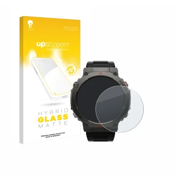 Face avant d’un emballage produit avec le logo de la marque upscreen. À côté, l’appareil Xiaomi Black Shark GS3 Ultra est repr