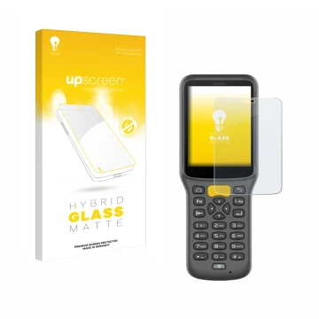 Face avant d’un emballage produit avec le logo de la marque upscreen. À côté, l’appareil Newland MT37 Baiji est représenté ave
