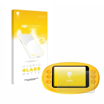 Face avant d’un emballage produit avec le logo de la marque upscreen. À côté, l’appareil Ashfly inskam 382 est représenté avec