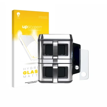 Face avant d’un emballage produit avec le logo de la marque upscreen. À côté, l’appareil KOENIC KTAF-TR est représenté avec la