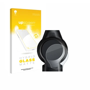 Face avant d’un emballage produit avec le logo de la marque upscreen. À côté, l’appareil MOVA S2 est représenté avec la protec