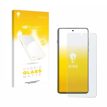 Face avant d’un emballage produit avec le logo de la marque upscreen. À côté, l’appareil Oppo Find X8 Ultra est représenté ave