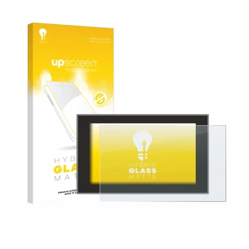 Face avant d’un emballage produit avec le logo de la marque upscreen. À côté, l’appareil Dacia Bigster 2025-2026 10