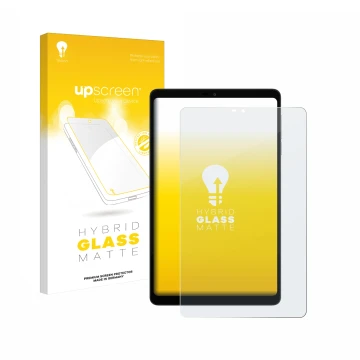 Face avant d’un emballage produit avec le logo de la marque upscreen. À côté, l’appareil Alldocube iPlay 60 mini est représent