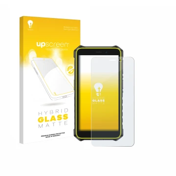 Face avant d’un emballage produit avec le logo de la marque upscreen. À côté, l’appareil Ulefone RugKing 2 Pro est représenté 