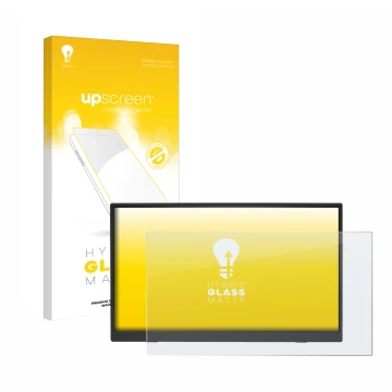 Face avant d’un emballage produit avec le logo de la marque upscreen. À côté, l’appareil Acer PM191QEbmiuux est représenté ave