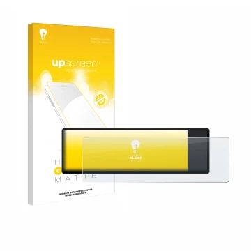 Face avant d’un emballage produit avec le logo de la marque upscreen. À côté, l’appareil Corsair Xeneon Edge 14.5