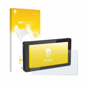 Face avant d’un emballage produit avec le logo de la marque upscreen. À côté, l’appareil Innovv N1 5.5