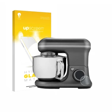 Face avant d’un emballage produit avec le logo de la marque upscreen. À côté, l’appareil MEDION MD 18420 est représenté avec l