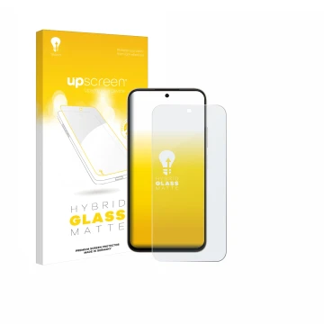 Face avant d’un emballage produit avec le logo de la marque upscreen. À côté, l’appareil Oppo A6t Pro 4G est représenté avec l