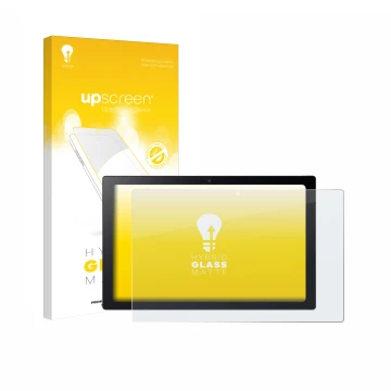 Face avant d’un emballage produit avec le logo de la marque upscreen. À côté, l’appareil Acer Chromebook Tab 311 est représent