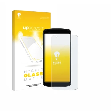 Face avant d’un emballage produit avec le logo de la marque upscreen. À côté, l’appareil Zebra TC22R est représenté avec la pr