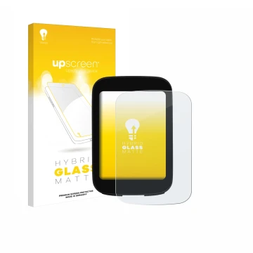 Face avant d’un emballage produit avec le logo de la marque upscreen. À côté, l’appareil Bikevee ‎BKV300B 2.4